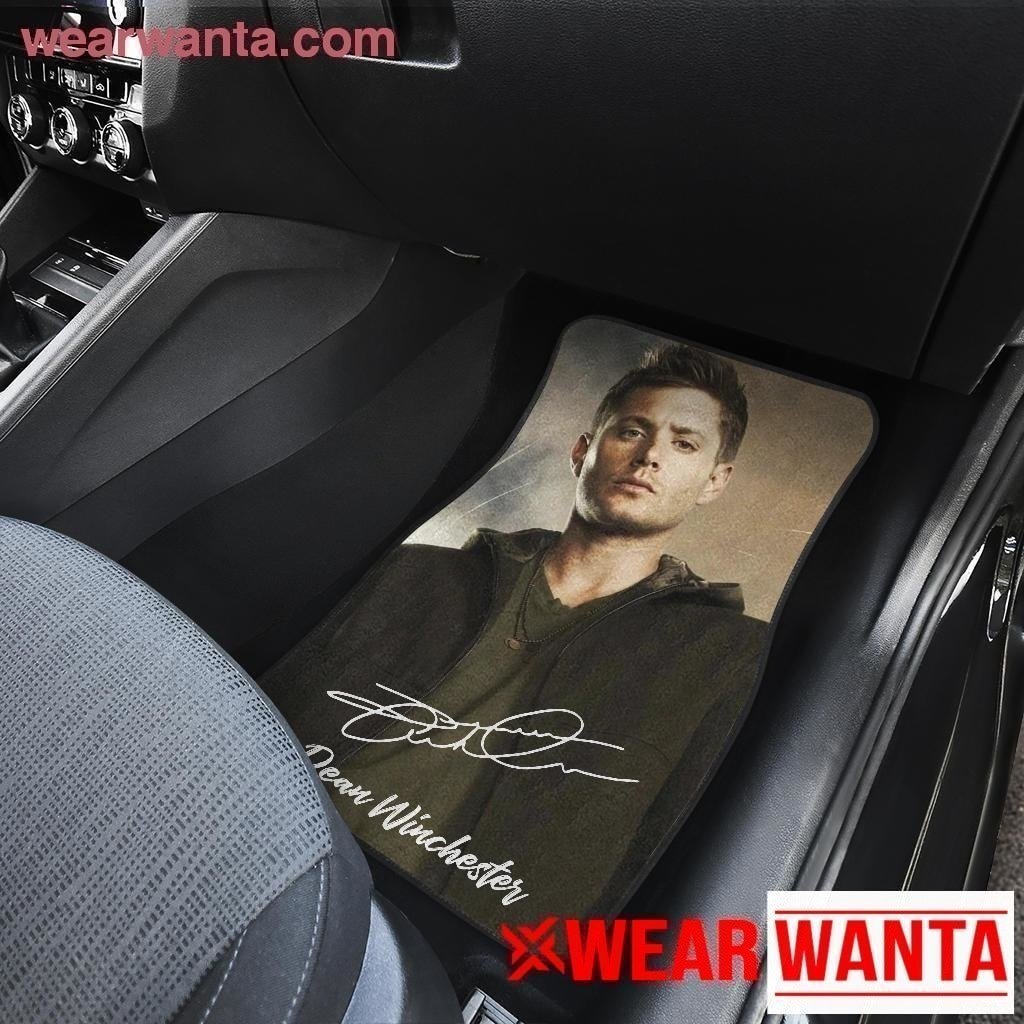 Supernatural Dean Winchester Car Floor Mats Custom Signature-Gear Wanta