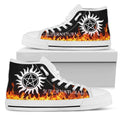Supernatural Sneakers Fire High Top Shoes Custom Idea-Gear Wanta
