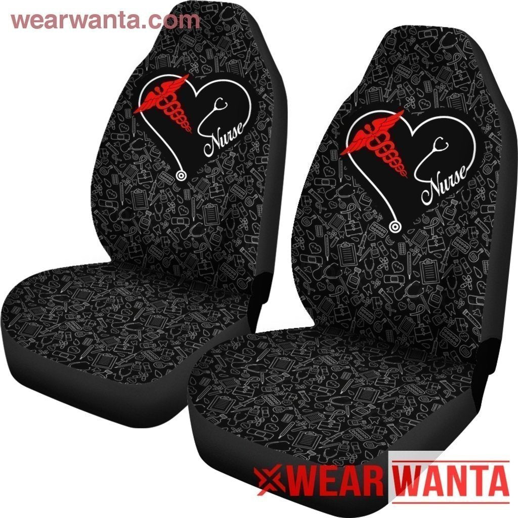 Symbol Stethoscope Nurse Heart Car Seat Covers Gift Idea Nh1911-Gear Wanta