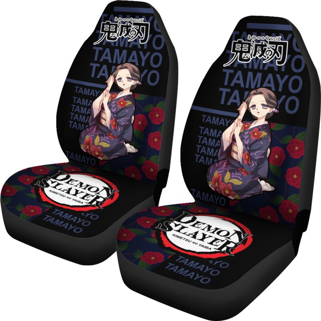 Tamayo Demon Slayer Car Seat Covers Custom Anime Car Accessories-Gear Wanta