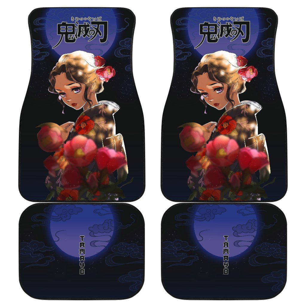 Tamayo Demon Slayer Under The Moon Car Floor Mats Anime-Gear Wanta