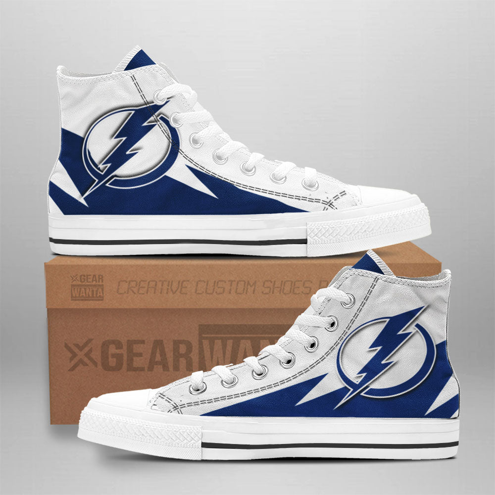 Tampa Bay Lightning Custom Sneakers For Fans-Gear Wanta