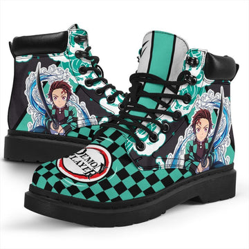 Tanjiro Boots Shoes Demon Slayer Anime Custom TT12-Gear Wanta