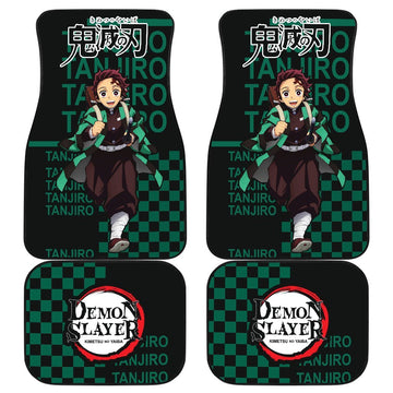 Tanjiro Demon Slayer Car Floor Mats Gift Anime-Gear Wanta