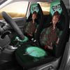 Tanjiro Demon Slayer Under The Moon Car Seat Covers Custom Anime Car Accessories-Gear Wanta