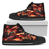 Tanjiro Fire Breathing Sneakers High Top Custom Demon Slayer Anime Shoes-Gear Wanta