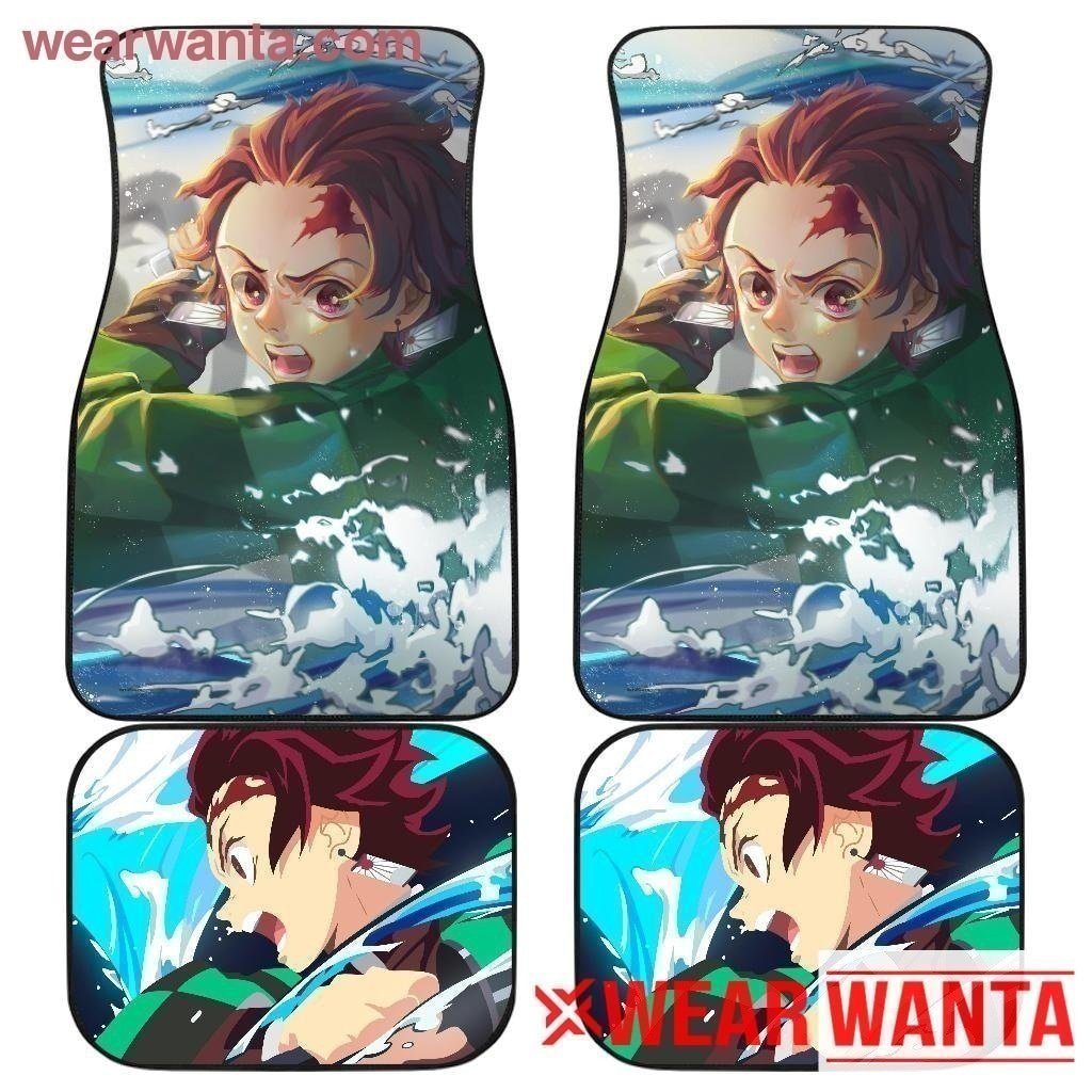 Tanjiro Kamado Demon Slayer Car Floor Mats For Anime Fan NH11-Gear Wanta