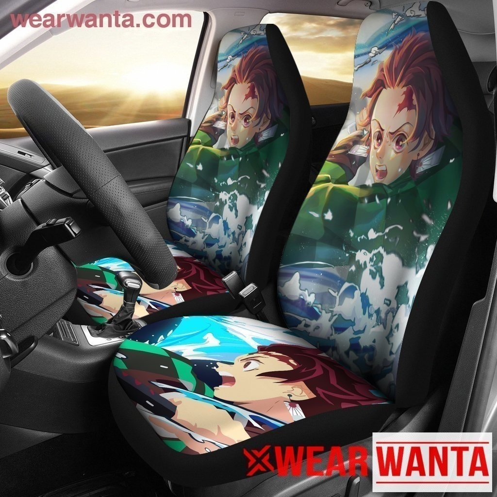 Tanjiro Kamado Demon Slayer Car Seat Covers For Anime Fan NH11-Gear Wanta