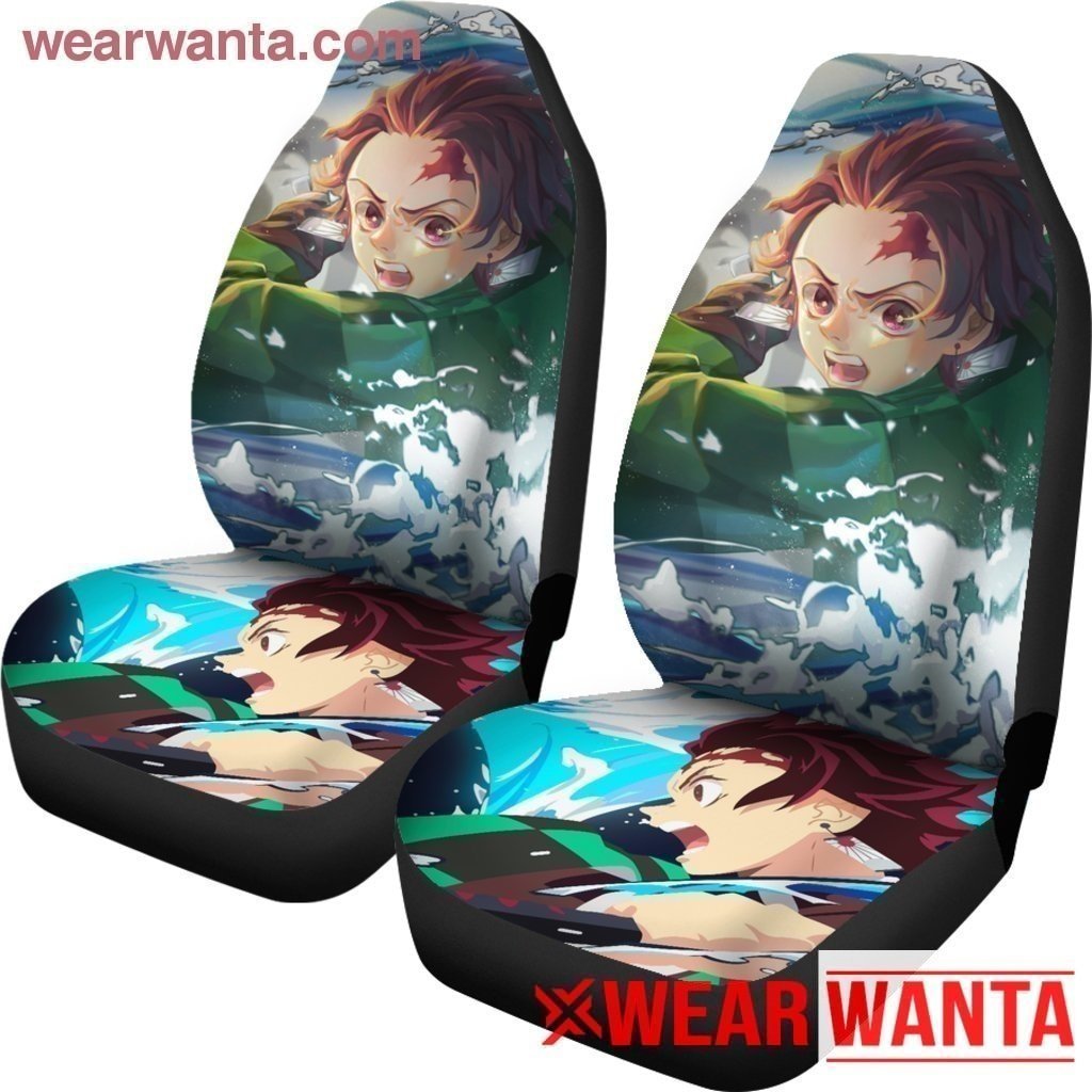 Tanjiro Kamado Demon Slayer Car Seat Covers For Anime Fan NH11-Gear Wanta