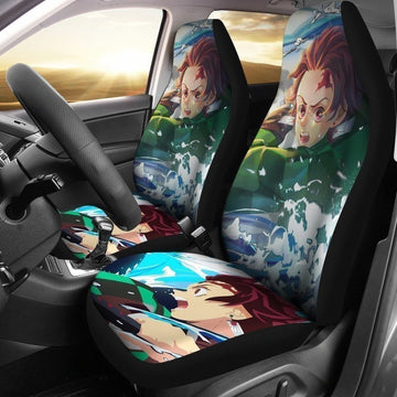 Tanjiro Kamado Demon Slayer Car Seat Covers For Anime Fan NH11-Gear Wanta