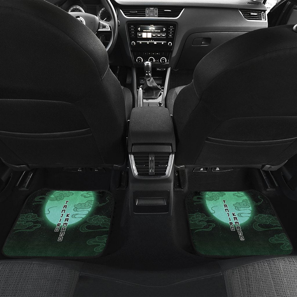 Tanjirokamado Demon Slayer Under The Moon Car Floor Mats Anime-Gear Wanta