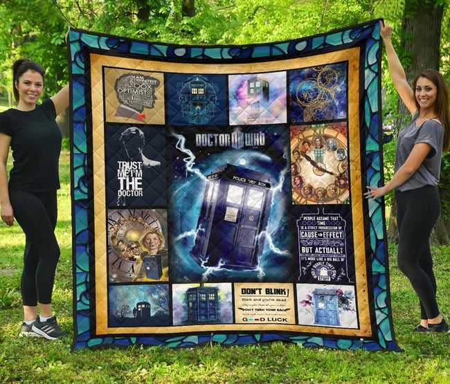 Tardis Doctor Who Quilt Blanket Funny Gift Idea-Gear Wanta
