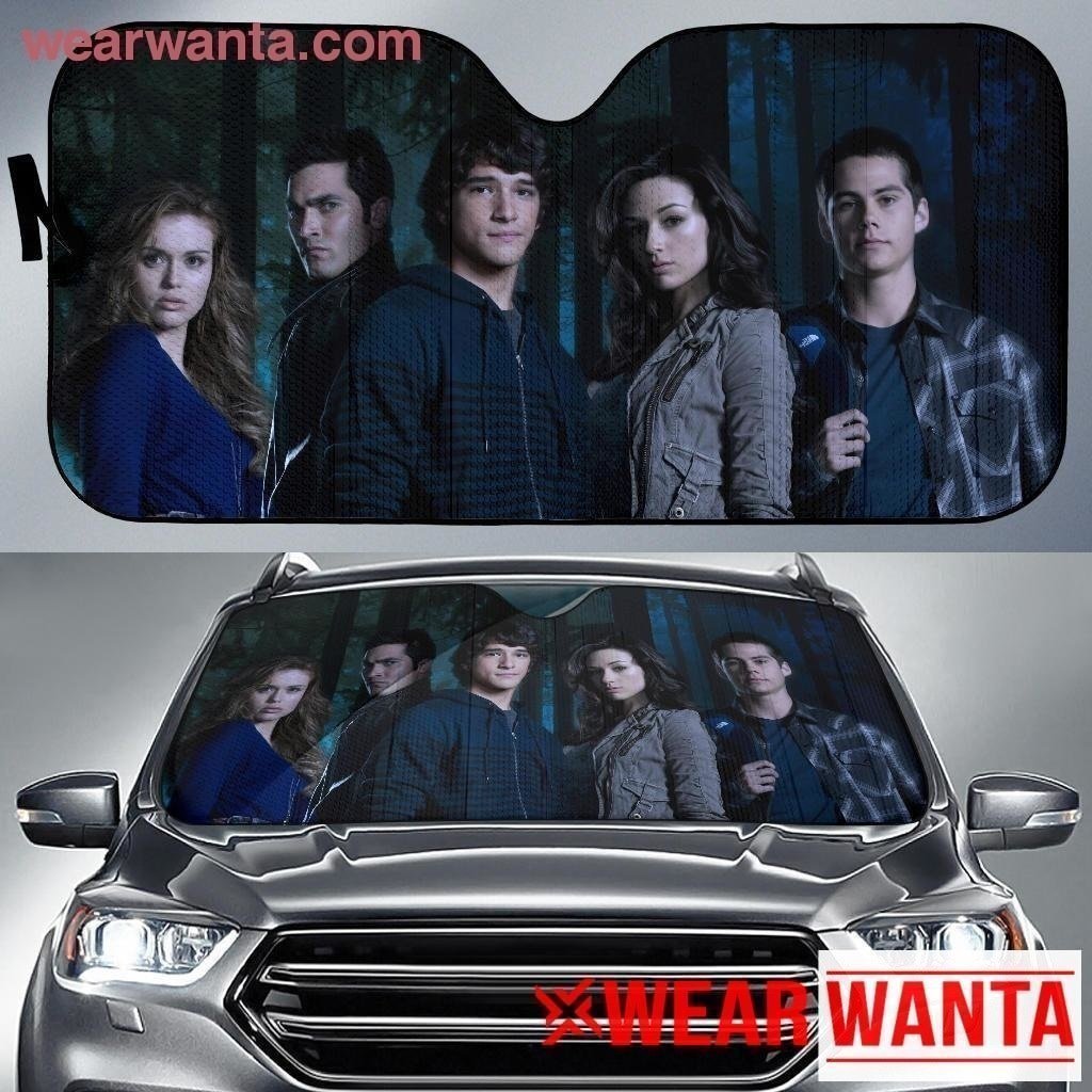 Teen Wolf Team Squad Car Sun Shade Fan-Gear Wanta