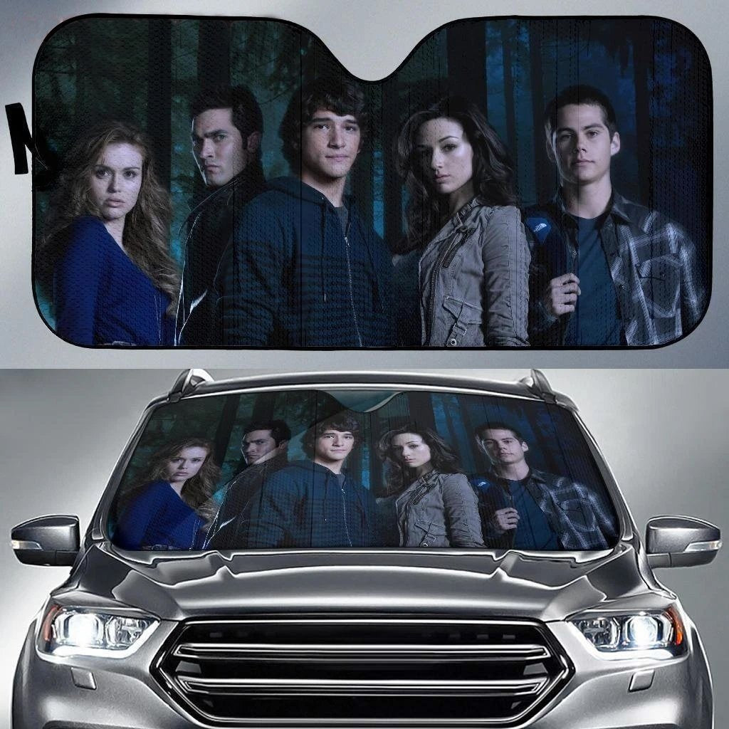 Teen Wolf Team Squad Car Sun Shade Fan-Gear Wanta