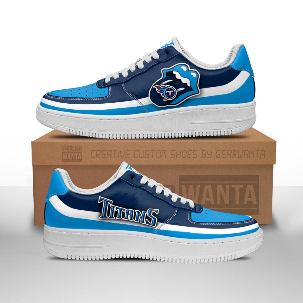 Tennessee Titans Sneakers Custom Force Shoes Sexy Lips For Fans-Gear Wanta