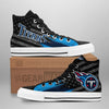 Tennessee Titans High Top Shoes Custom American Flag Sneakers-Gear Wanta