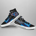 Tennessee Titans High Top Shoes Custom American Flag Sneakers-Gear Wanta