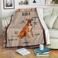 The Anatomy Of Dog Boxer Fleece Blanket Funny-Gear Wanta