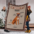 The Anatomy Of Dog Boxer Fleece Blanket Funny-Gear Wanta