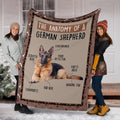 The Anatomy Of German Shepherd Fleece Blanket Funny-Gear Wanta