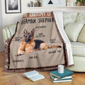 The Anatomy Of German Shepherd Fleece Blanket Funny-Gear Wanta