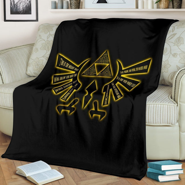 The Eagle and Triforce Symbol Blanket Custom Legend Of Zelda Home Decoration-Gear Wanta