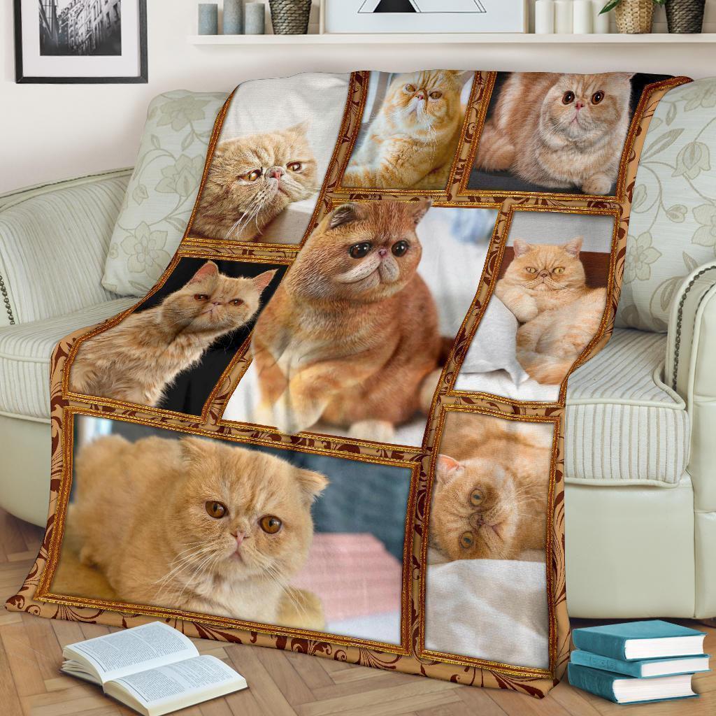 The Exotic Cat Fleece Blanket Amazing For Cat Lover-Gear Wanta