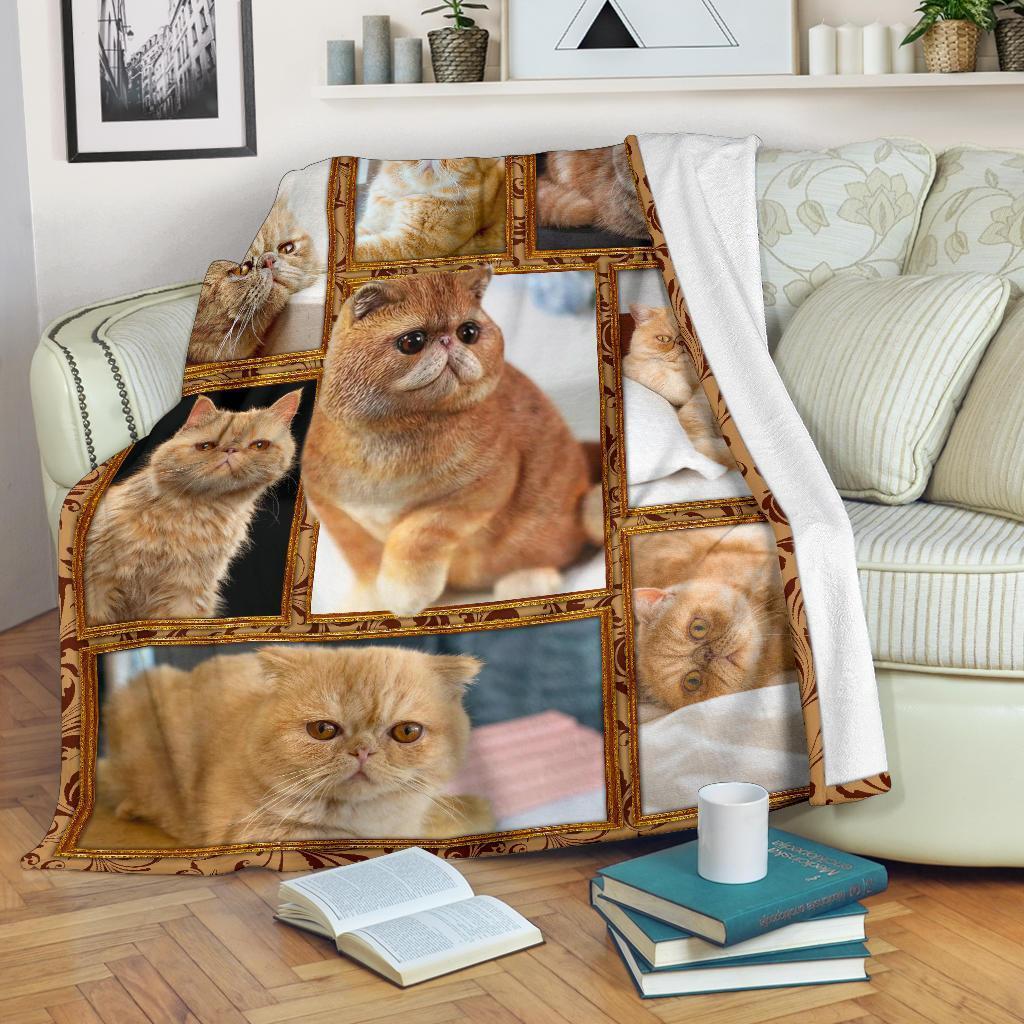 The Exotic Cat Fleece Blanket Amazing For Cat Lover-Gear Wanta