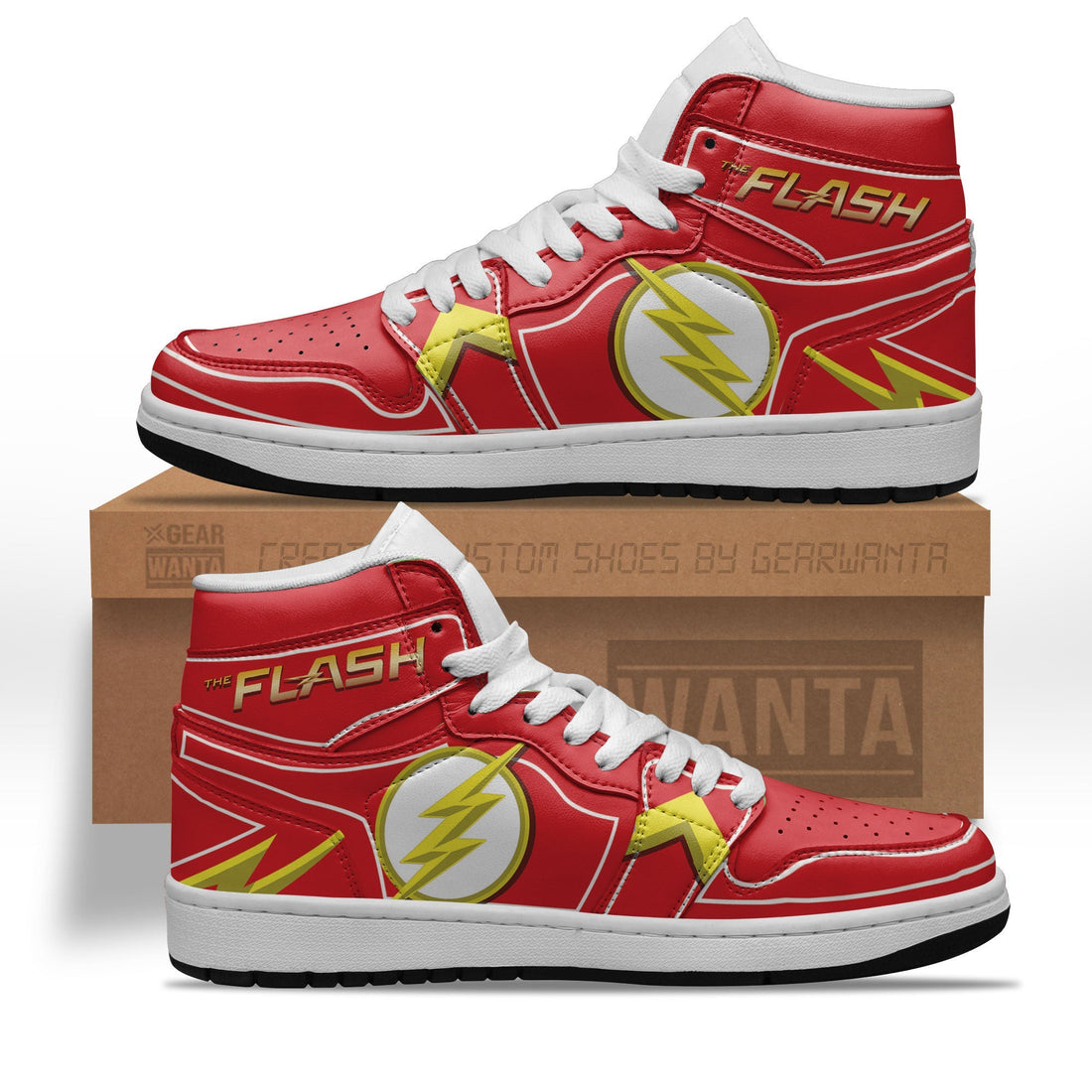 The Flash Shoes Custom Super Heroes Sneakers-Gear Wanta