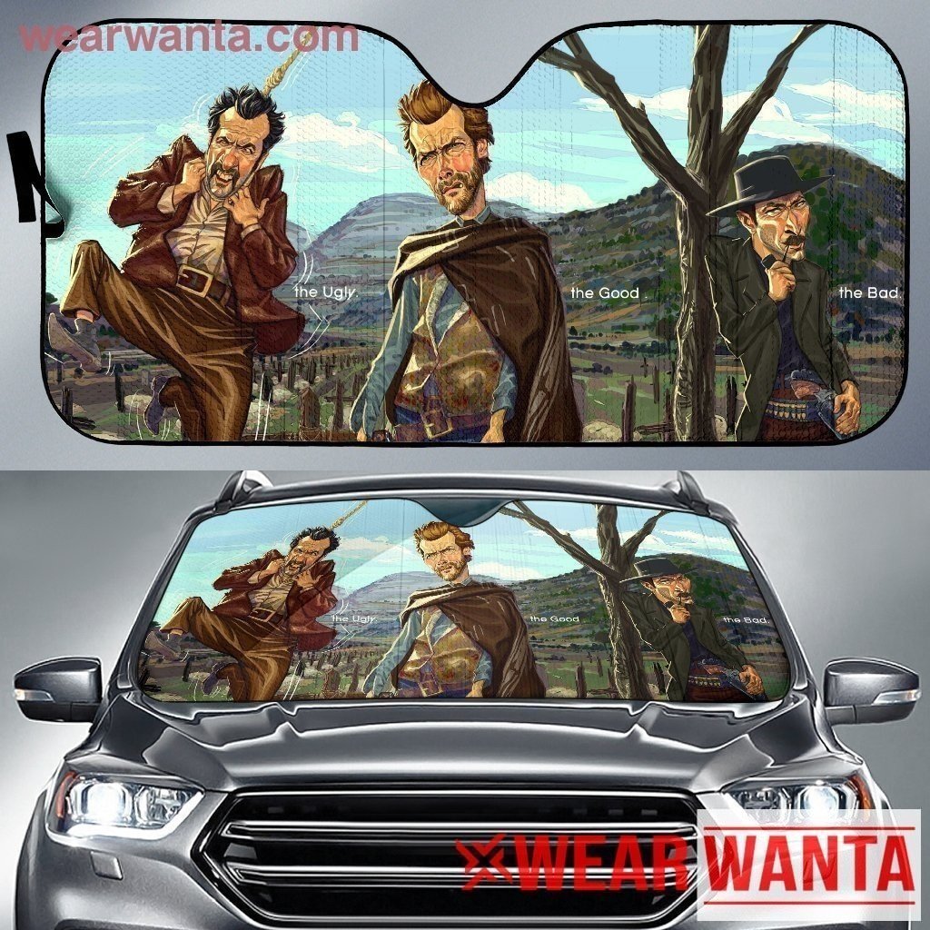 The Good The Bad The Ugly Art Car Sun Shade-Gear Wanta