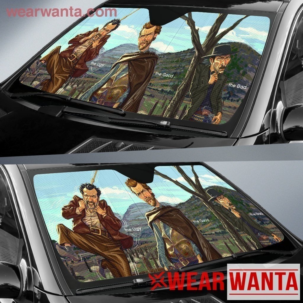 The Good The Bad The Ugly Art Car Sun Shade-Gear Wanta