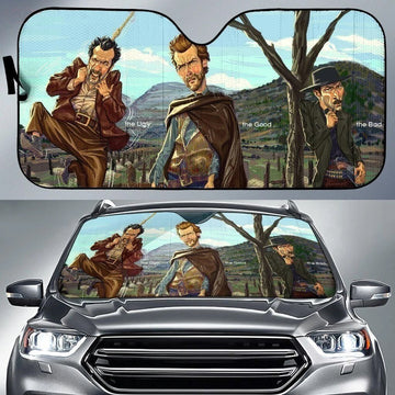 The Good The Bad The Ugly Art Car Sun Shade-Gear Wanta