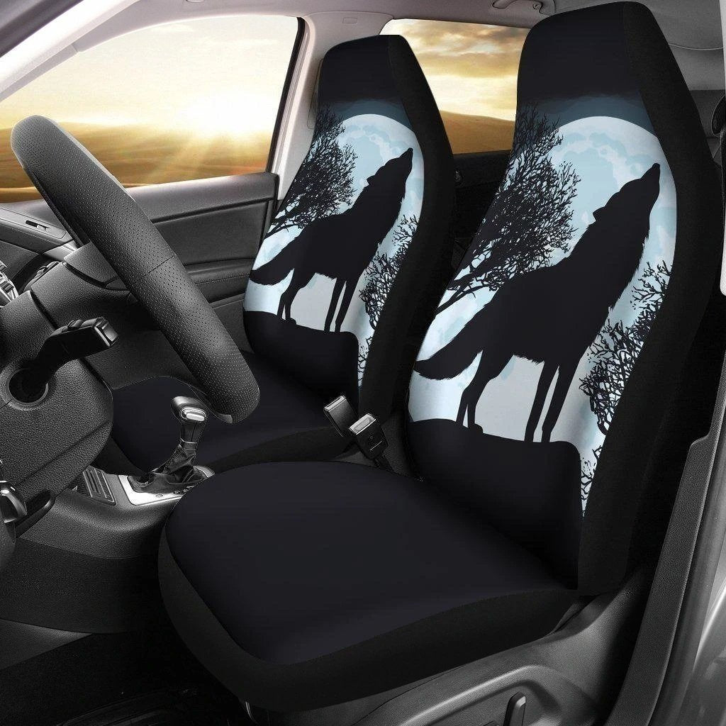 The Howl Wolf Car Seat Covers Custom Car Decoration-Gear Wanta