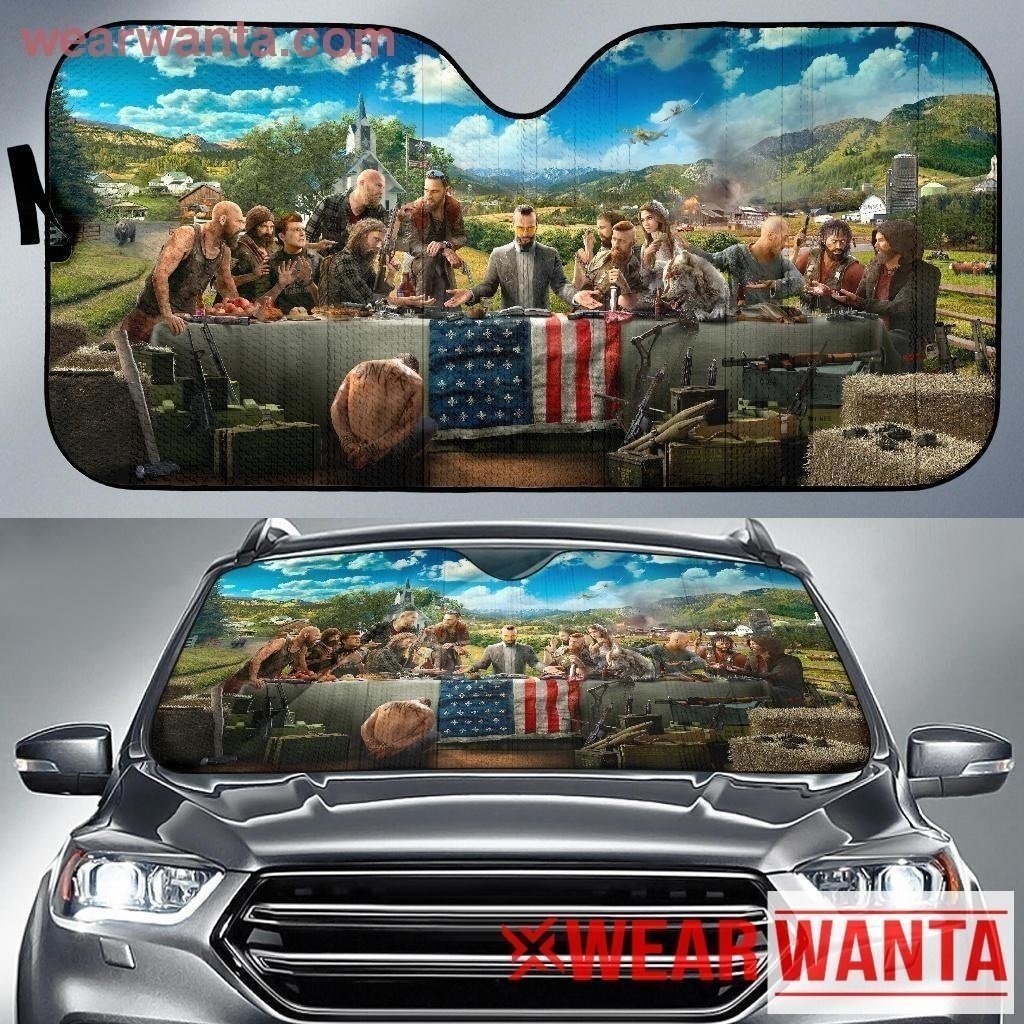 The Last Supper Far Cry 5 Car Sun Shade-Gear Wanta