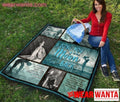 The Love Between Father And Daughter To The Moon And Back Blanket-Gear Wanta