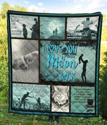 The Love Between Father And Son To The Moon And Back Blanket-Gear Wanta