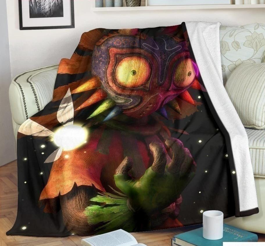 The Moon Zelda Fleece Blanket Custom Bedding Home Decoration-Gear Wanta