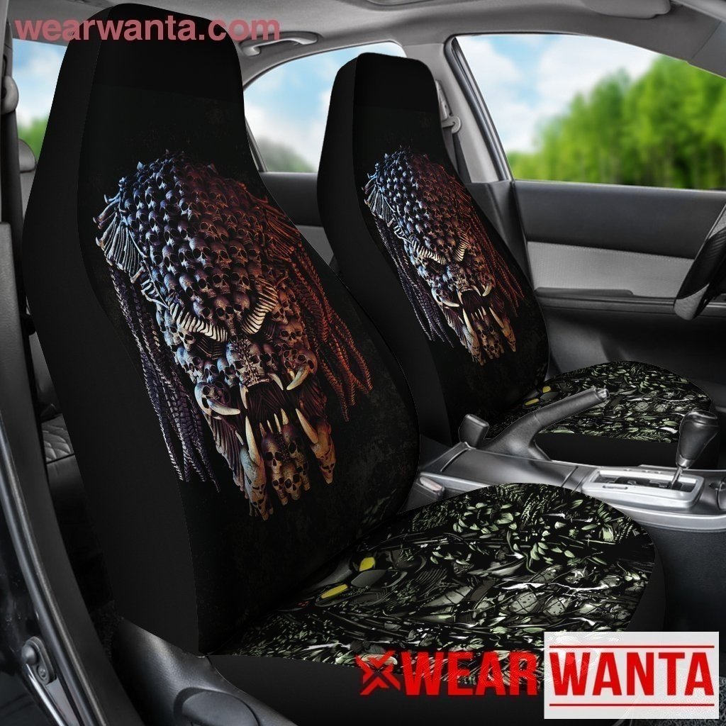 The Predator Face Car Seat Covers-Gear Wanta