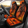 The Predator Orange Design Car Seat Covers-Gear Wanta