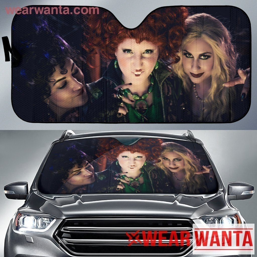 The Sanderson Sisters Hocus Pocus Funny Car Sun Shade-Gear Wanta