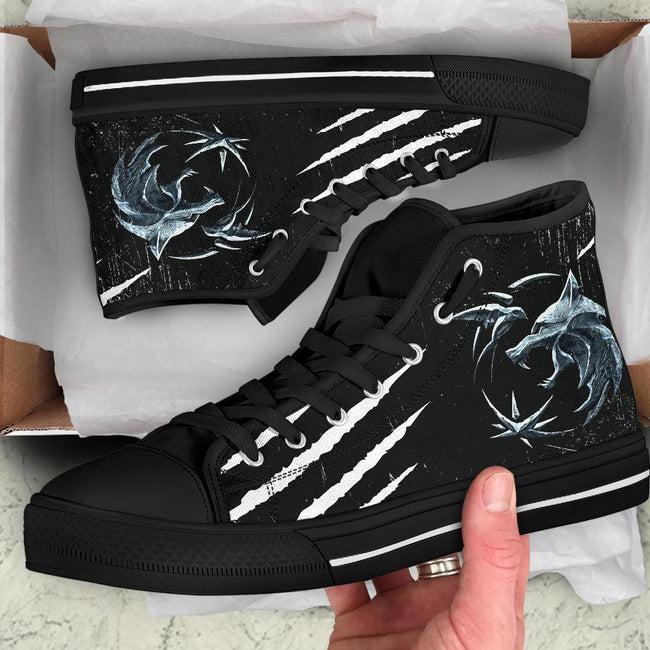 The Witcher Shoes High Top Sneakers Custom Idea-Gear Wanta