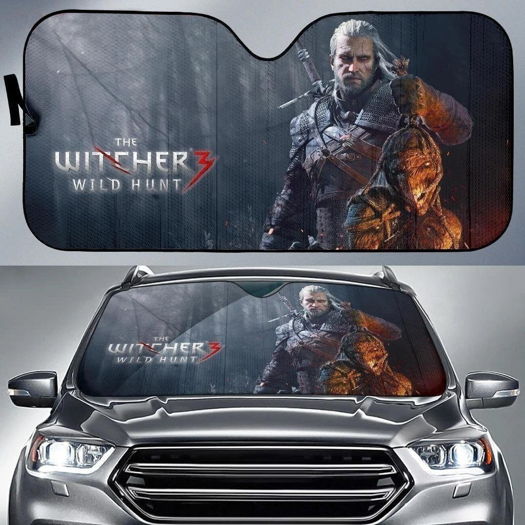 The Witcher Wild Hunt 3 Car Sun Shade-Gear Wanta