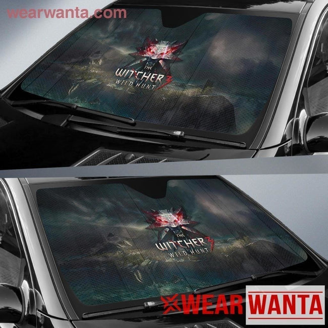 The Witcher Wild Hunt Symbol Car Sun Shade-Gear Wanta
