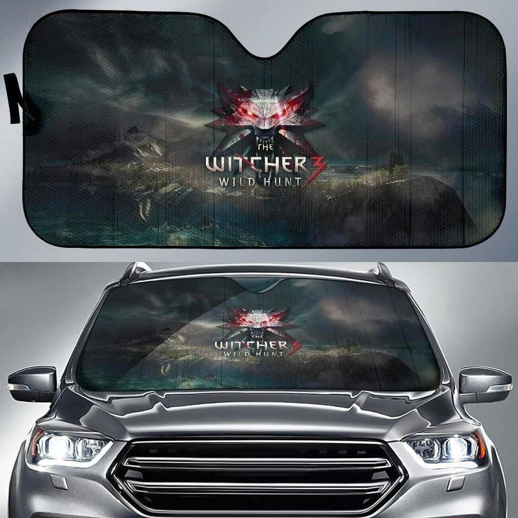 The Witcher Wild Hunt Symbol Car Sun Shade-Gear Wanta