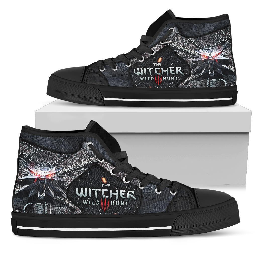 The Witcher Wolf High Top Shoes Gift Idea-Gear Wanta