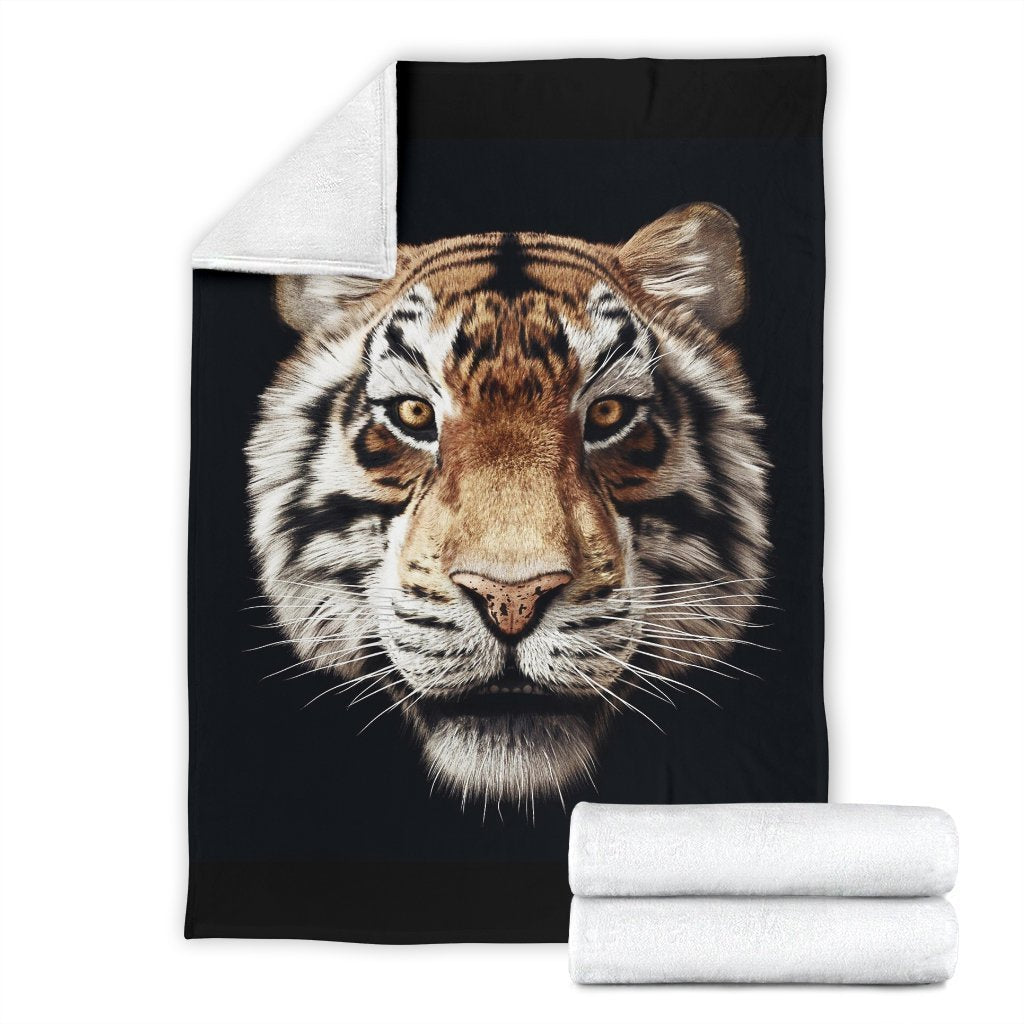 Tiger Face Blanket Custom Animal Home Decoration-Gear Wanta