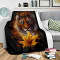 Tiger Face Fleece Blanket Gift For Tiger Lover-Gear Wanta