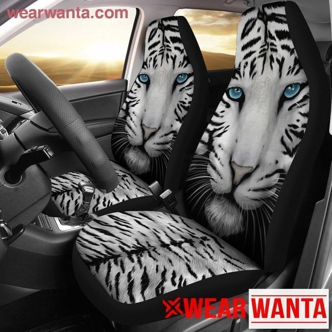 Tiger With Blue Eyes Tiger Car Seat Covers-Gear Wanta