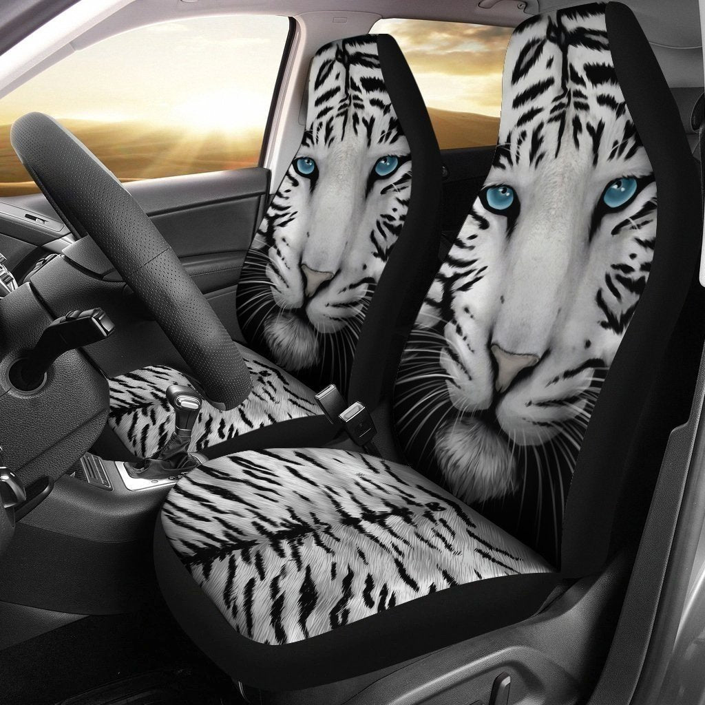 Tiger With Blue Eyes Tiger Car Seat Covers-Gear Wanta