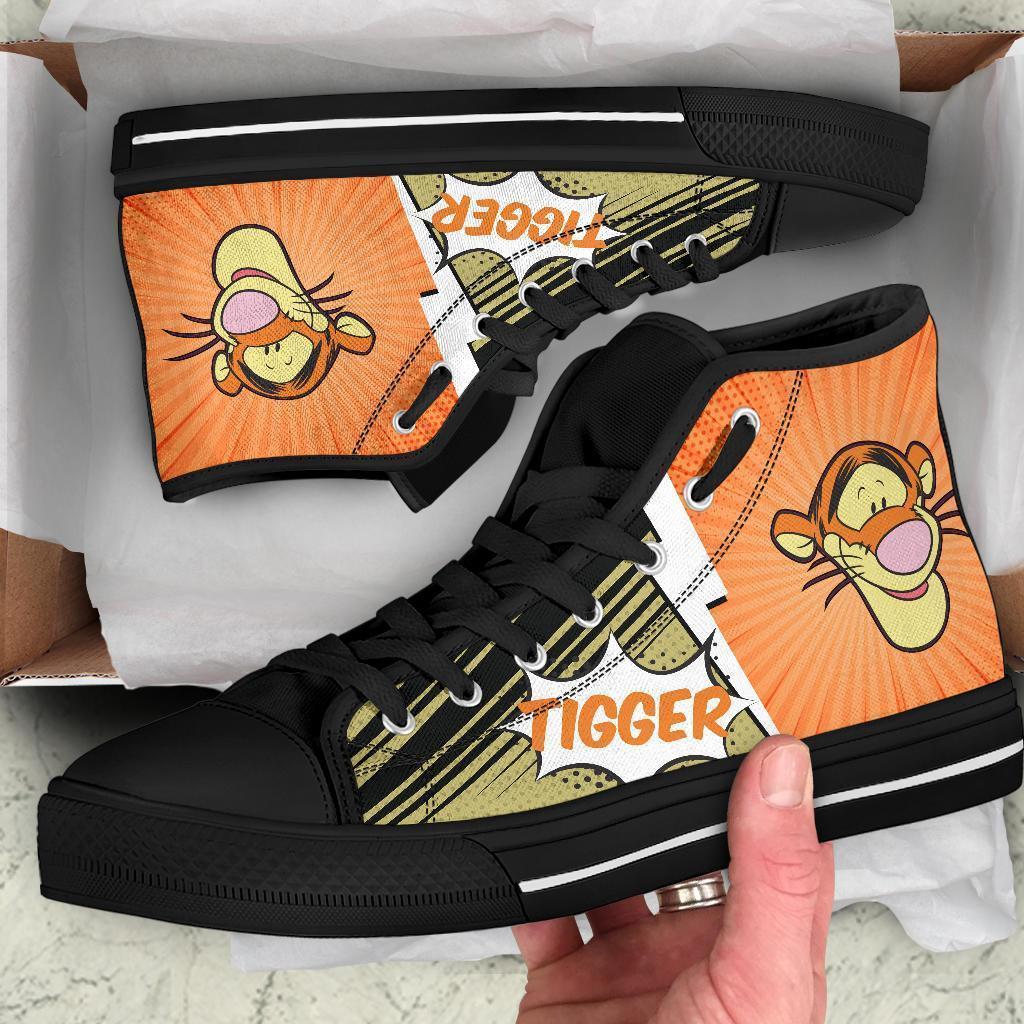 Tigger Sneakers Winnie The Pooh Friend High Top Shoes Fan-Gear Wanta